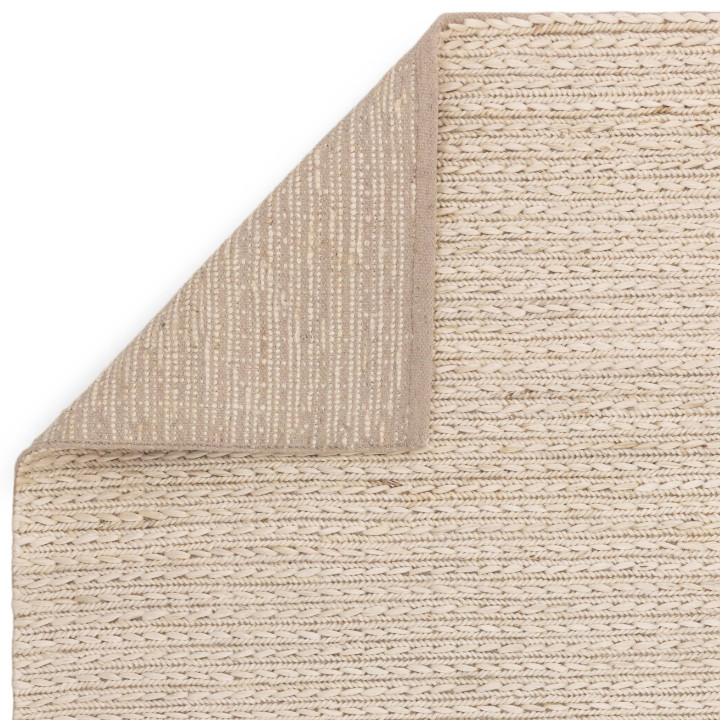 Tappeto Oakley tinta unita bianco e beige 160x23