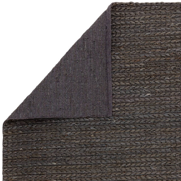 Rug Oakley plain black 200x290 cm