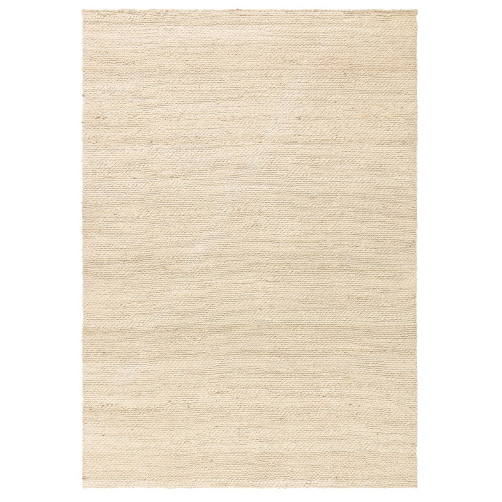 Rug Simplicity plain beige ivory 200x290 cm