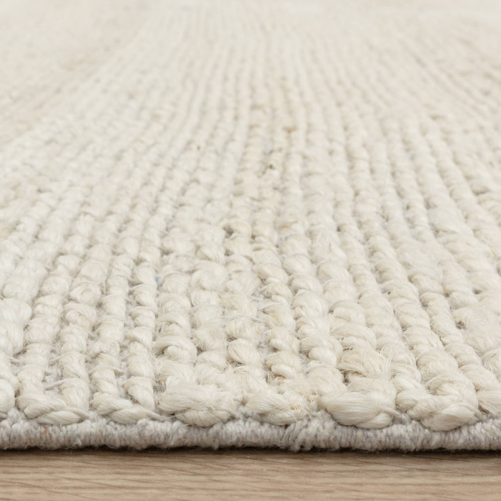 Rug Simplicity plain beige ivory 200x290 cm