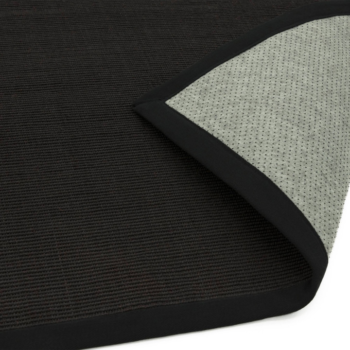 Rug Sisal plain black 120x180 cm
