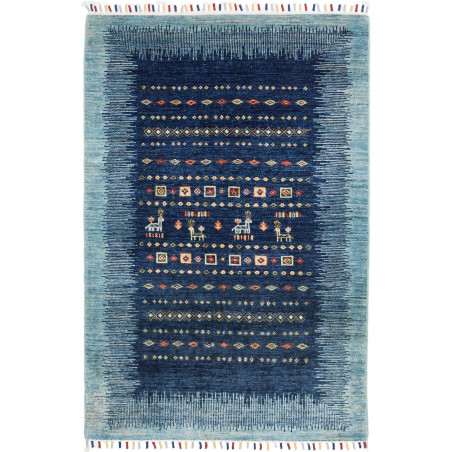 Hand Made Rug Siva Pakistan 100x149 Navy Blue L