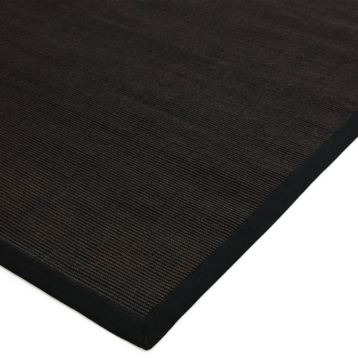 Rug Sisal plain black 160x230 cm