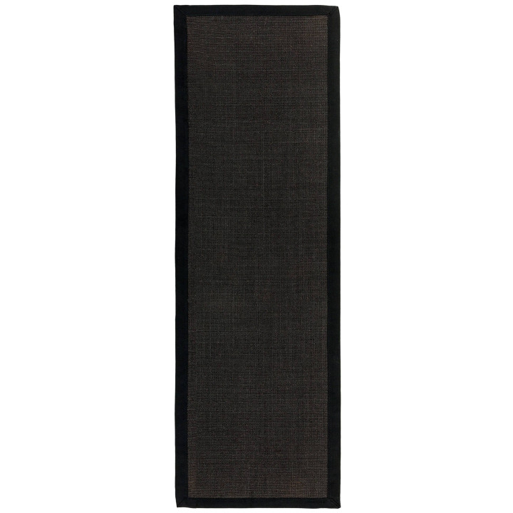 Rug Sisal plain black 160x230 cm