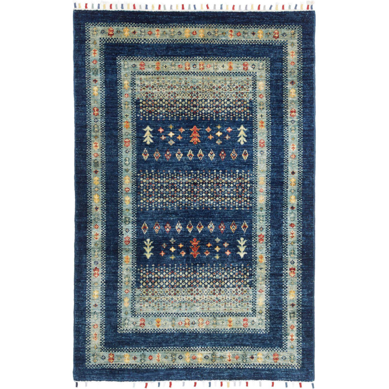 Hand Made Rug Siva Pakistan 100x151 Navy Blue L