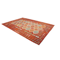 Kilim 201x297 Cm Kilim, Afghanistan, Lana Cardata A Mano