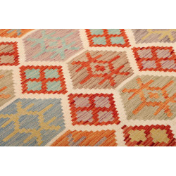 Kilim 201x297 Cm Kilim, Afghanistan, Lana Cardata A Mano