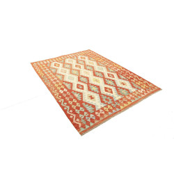 Kilim 152x198 Cm Kilim Afghanistan Lana Cardata A Mano