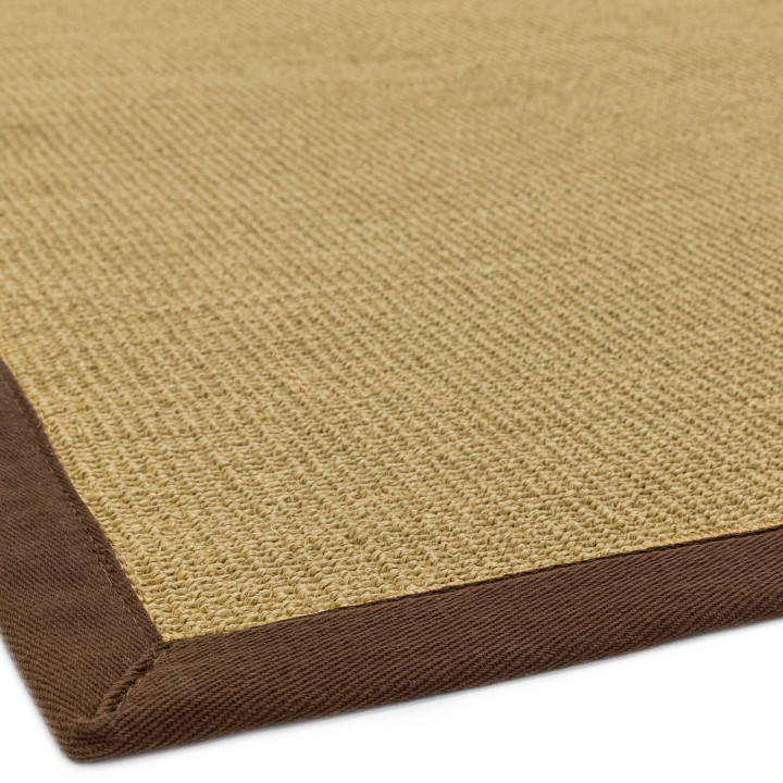 Rug Sisal plain beige brown 240x340 cm