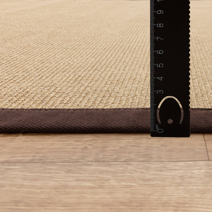 Rug Sisal plain beige brown 240x340 cm