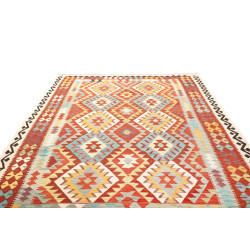 Kilim 203x300 Cm Kilim Afghano, Lana Cardata A Mano ordito