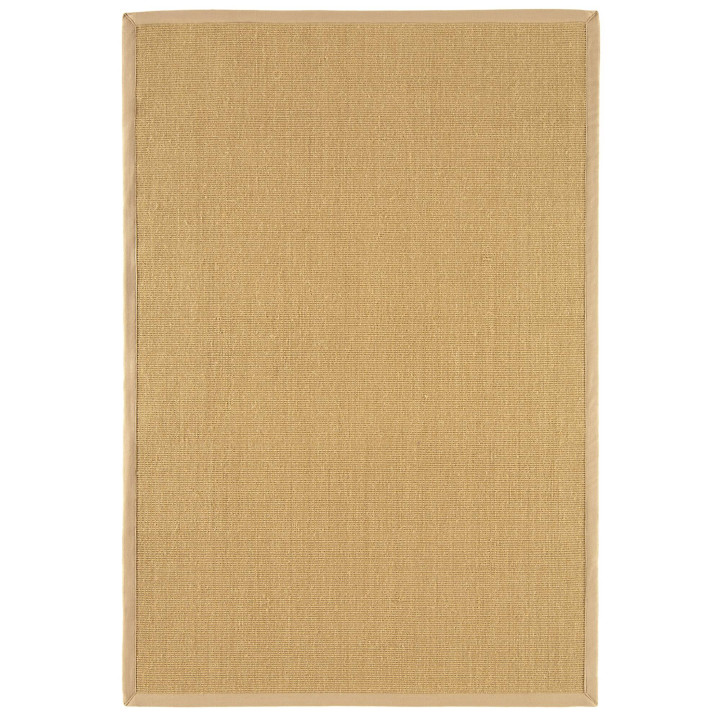Tappeto Sisal tinta unita beige e tortora corsia