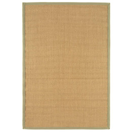 Rug Sisal plain beige olive green 160x230 cm