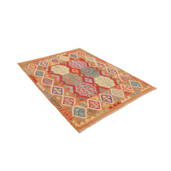 Kilim 133x178 Cm Kilim, Afghanistan, Lana Cardata A Mano