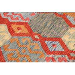 Kilim 133x178 Cm Kilim, Afghanistan, Lana Cardata A Mano