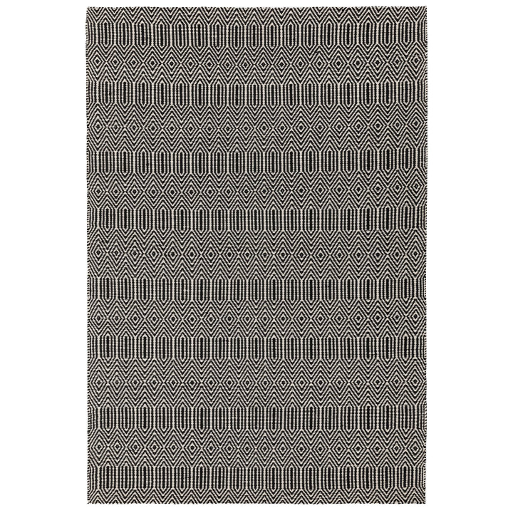 Rug Sloan geometric black white runner 66x200 cm