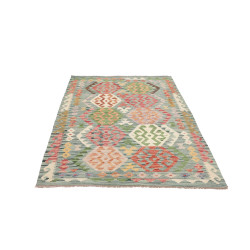 Kilim 128x181 Cm Kilim, Afghanistan, Lana Cardata A Mano