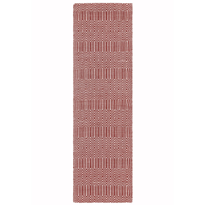 Rug Sloan geometric brick red white 120x170 cm