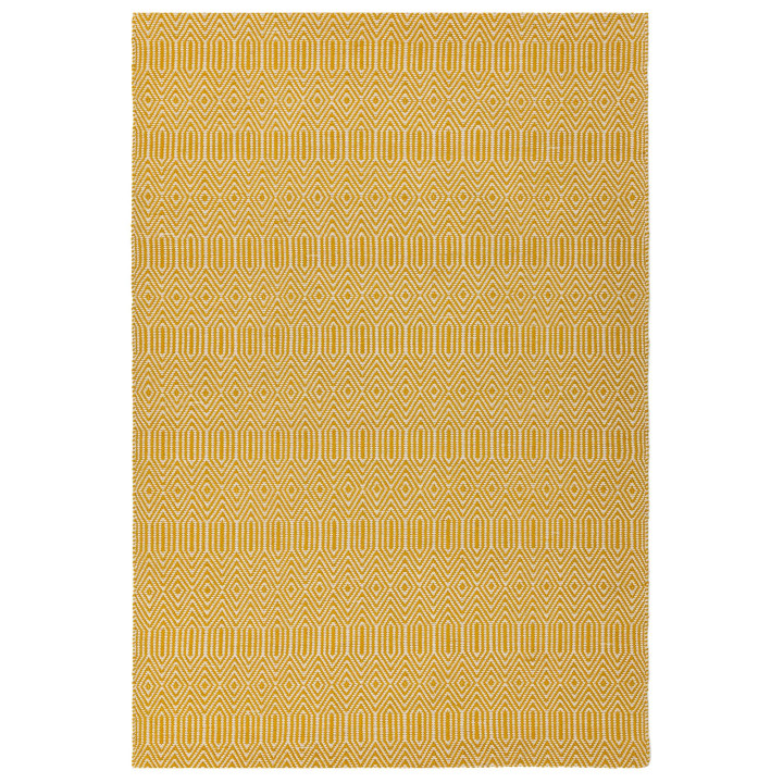 Tappeto Sloan geometrico giallo e bianco 160x230