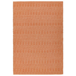 Rug Sloan geometric orange white runner 66x200 c