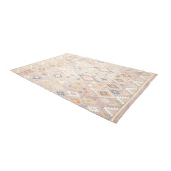 Tappeto Kilim Afghanistan 200x295 Grigio Lilla