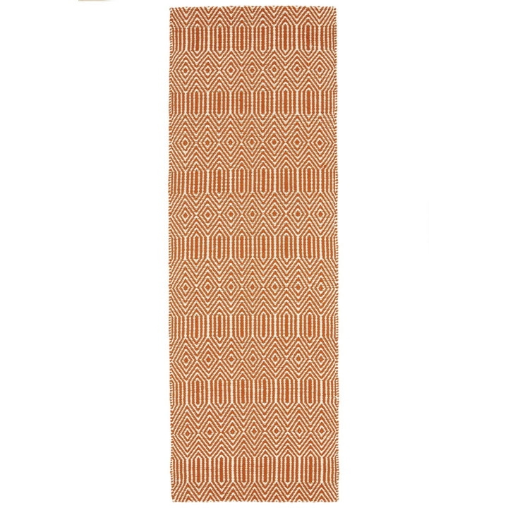 Rug Sloan geometric orange white 100x150 cm