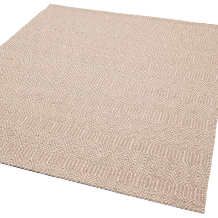 Rug Sloan geometric antique pink ivory runner 66
