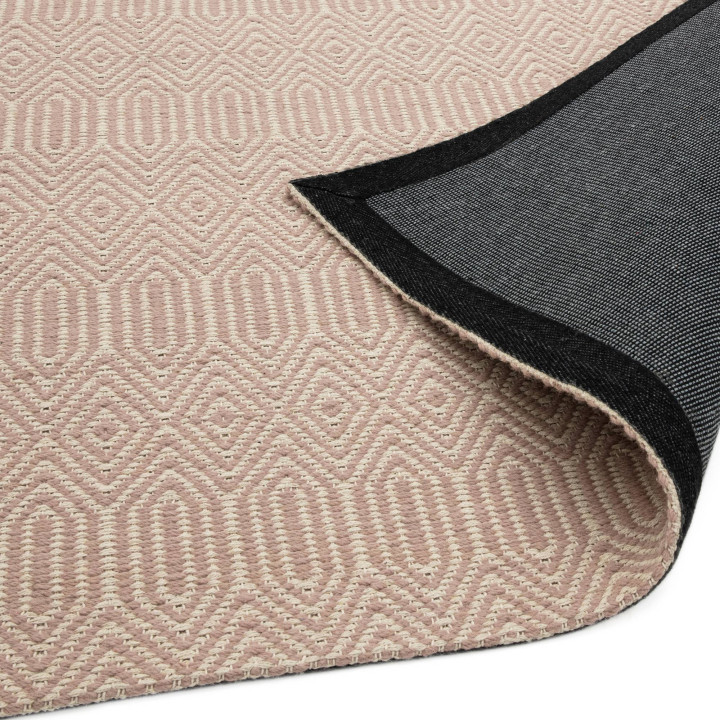 Tappeto Sloan geometrico rosa antico e avorio co