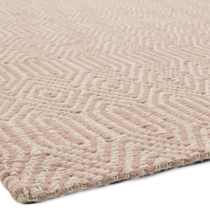 Tappeto Sloan geometrico rosa antico e avorio co