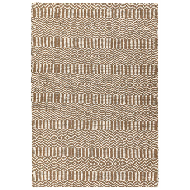 Rug Sloan geometric beige light brown runner 66x