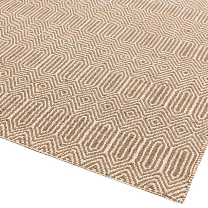 Rug Sloan geometric brown beige 100x150 cm