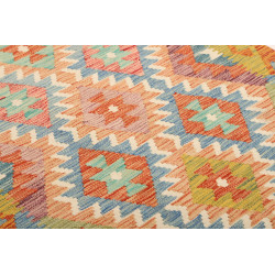 Kilim 102x201 Cm Kilim, Afghanistan, Lana Cardata A Mano