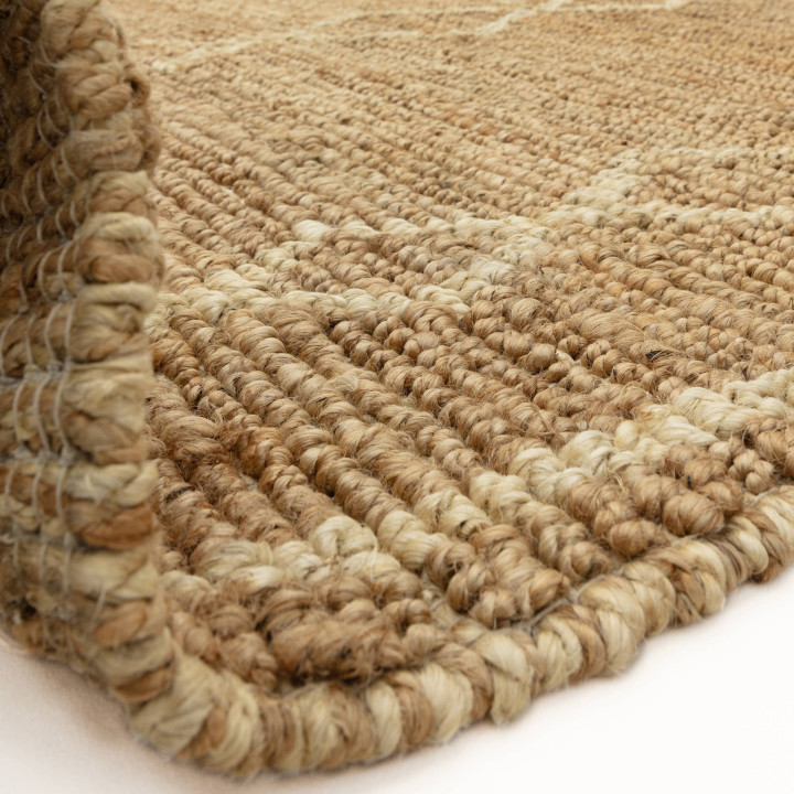 Tappeto Souk geometrico beige e beige chiaro 200