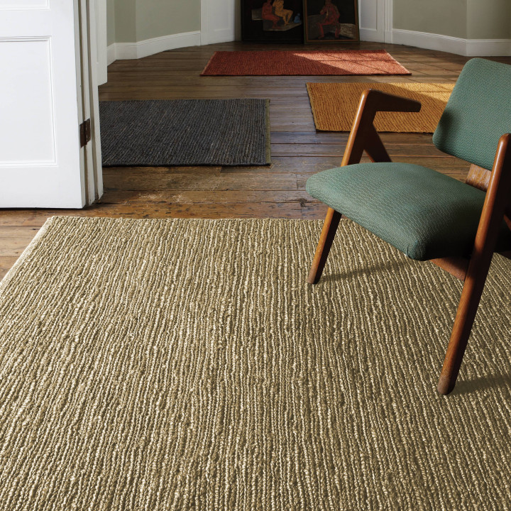 Rug Soumak plain beige light brown 120x170 cm