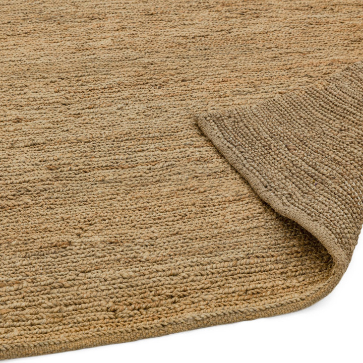 Tappeto Soumak tinta unita beige e sabbia 200x30