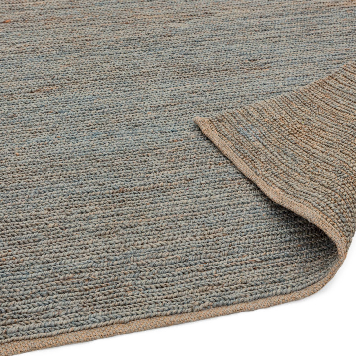 Rug Soumak plain grey beige 200x300 cm