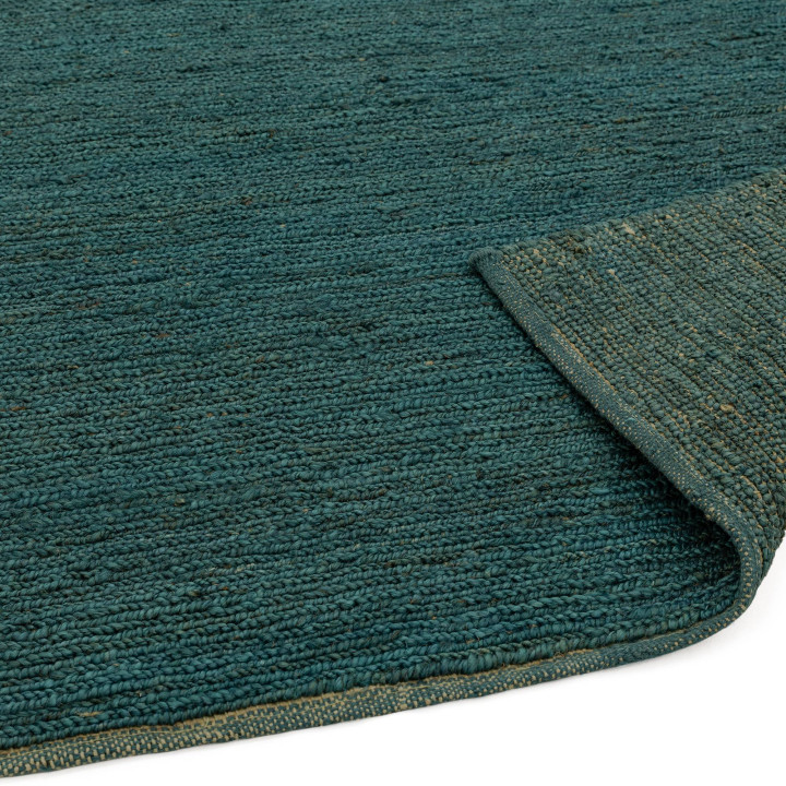 Rug Soumak plain dark green petrol green 160x230