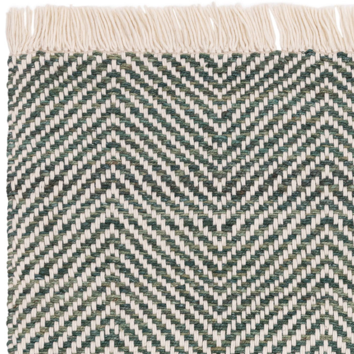 Rug Vigo geometric olive green beige 160x230 cm