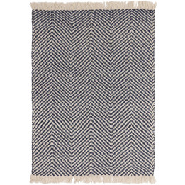 Rug Vigo geometric blue beige 160x230 cm