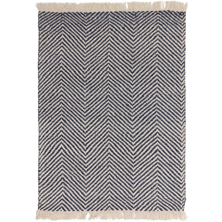 Rug Vigo geometric blue beige 160x230 cm