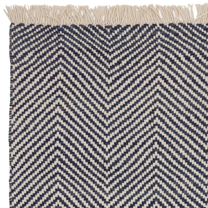 Rug Vigo geometric blue beige 160x230 cm