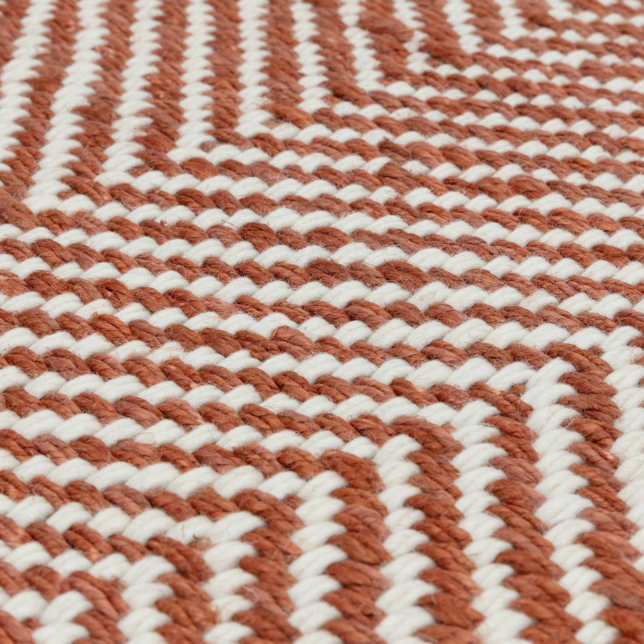 Tappeto Vigo geometrico rame e beige 200x290 cm
