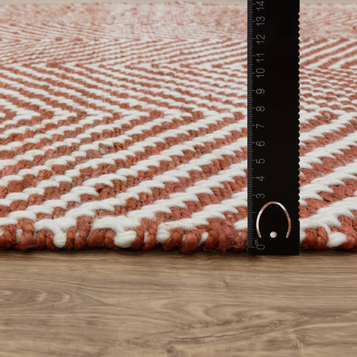 Rug Vigo geometric copper beige 200x290 cm