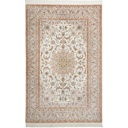 Tappeto Originale Isfahan Persia 155x240 Crema