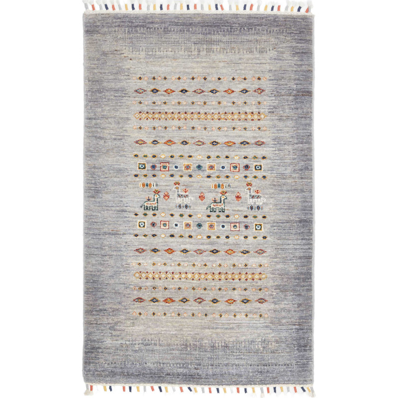 Tappeto Originale Siva Pakistan 80x126 Grigio C