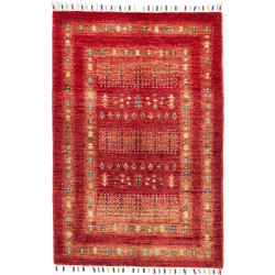 Tappeto Originale Siva Pakistan 79x116 Rosso Ru