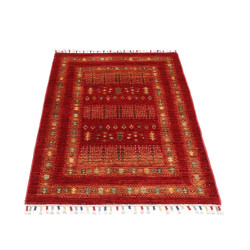 Tappeto Originale Siva Pakistan 79x116 Rosso Ru