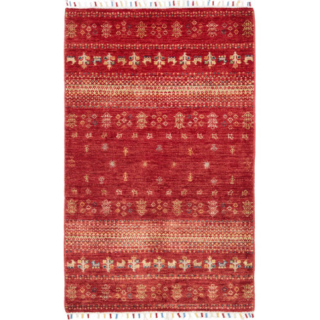 Tappeto Originale Siva Pakistan 83x128 Rosso Be