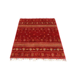 Tappeto Originale Siva Pakistan 83x128 Rosso Be