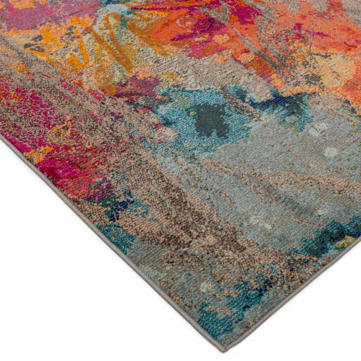 Rug Colores Cloud abstract fuchsia orange yellow